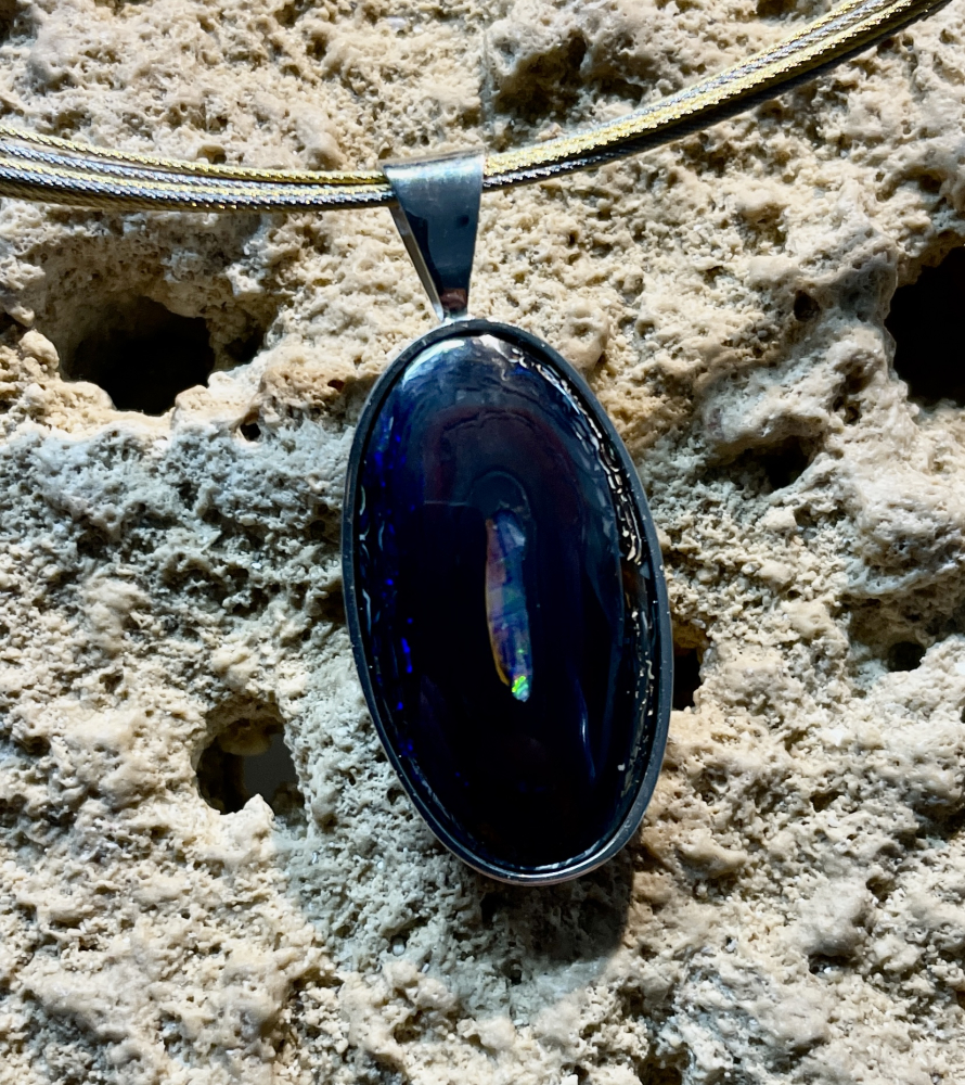 Jowanut-Opal Anhänger 925 Silber